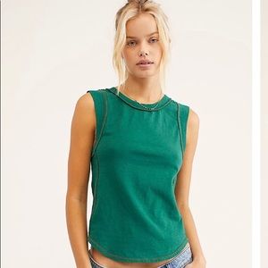 NOT AVAILABLE emerald green tank top